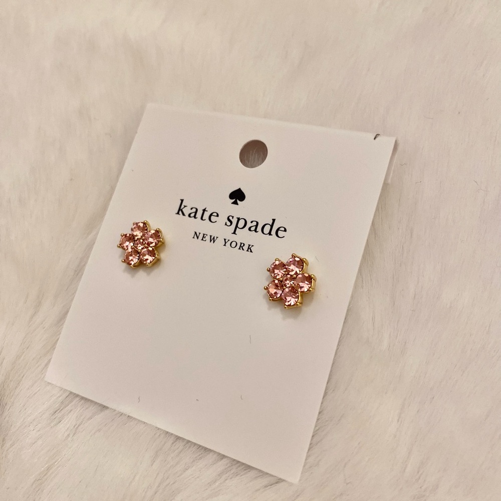 Pink flowers stud Kate spade Earrings